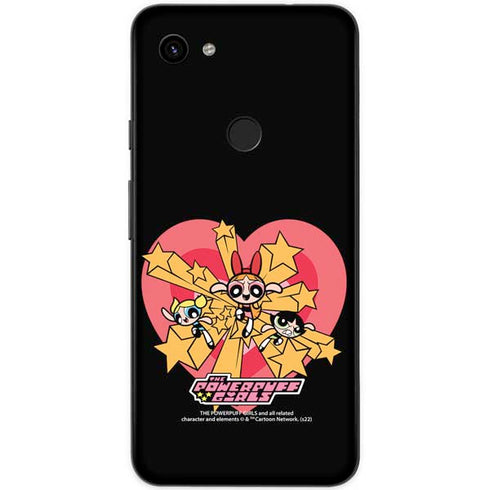 Cartoon Network Powerpuff Girls Gold Stars Google Pixel 3a Skin